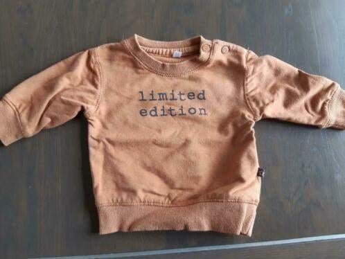 K53 Oranje bruine trui maat 50, Kinderen en Baby's, Babykleding | Maat 50, Zeeman, Truitje of Vestje, Ophalen of Verzenden, Zo goed als nieuw