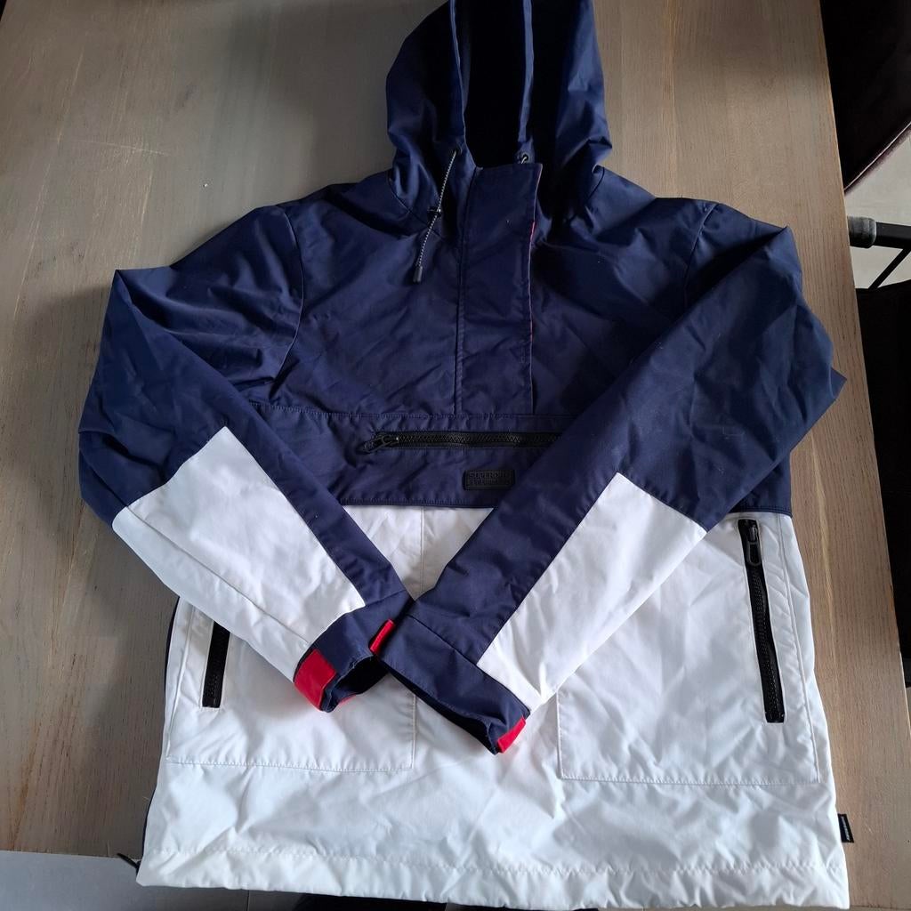 Superdry jas maat 38, Ophalen of Verzenden, Zo goed als nieuw, Maat 38/40 (M), Blauw