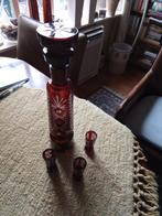 Val St Lambert karaf met 3 glaasjes, Antiek en Kunst, Ophalen of Verzenden