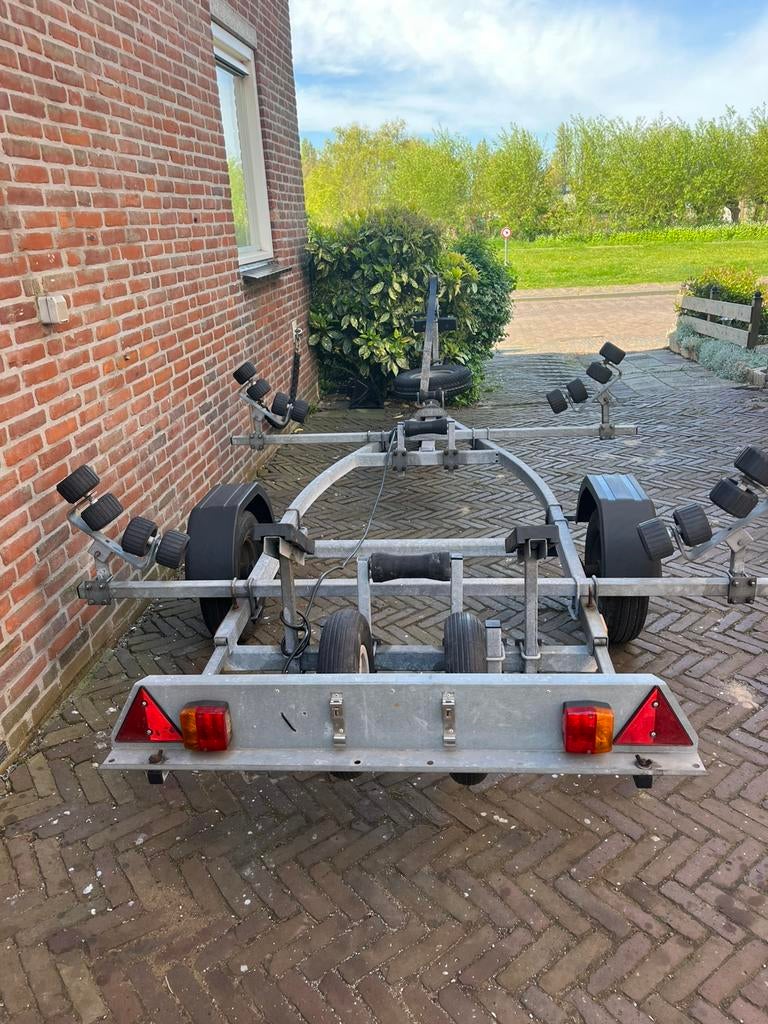 KALF BOOT TRAILER  RIB / RUBBERBOOT, Watersport en Boten, Minder dan 1500 kg, 6 tot 9 meter, Overige typen, Zo goed als nieuw