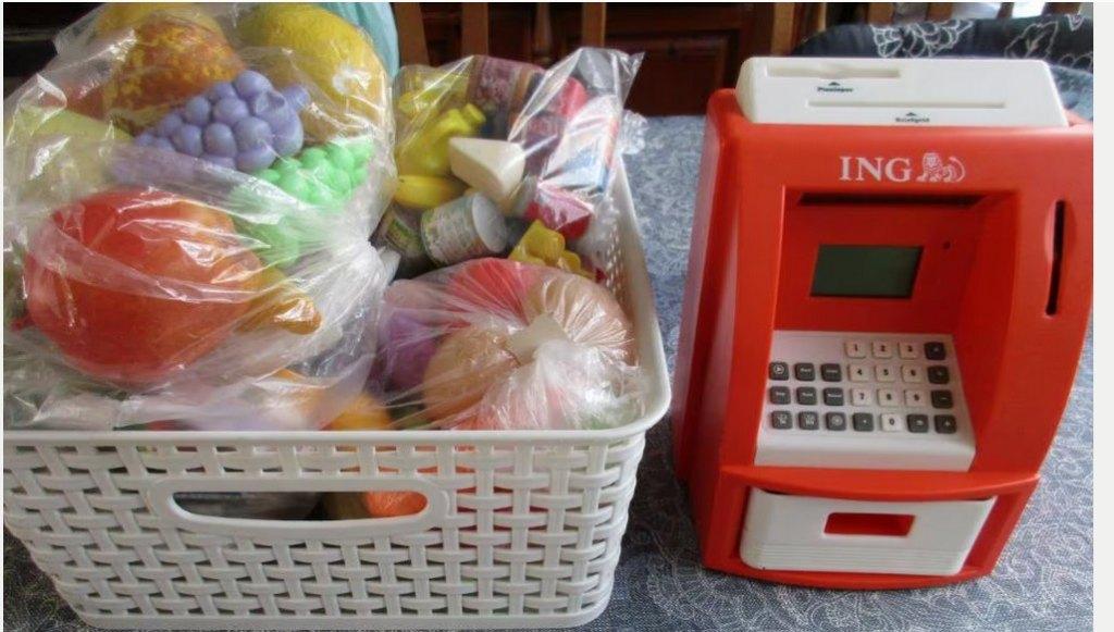 winkelspeelgoed ( oa AH ) / ING Pinniemaat, Kinderen en Baby's, Ophalen of Verzenden, Gebruikt, Kunststof, Speelkeuken-accessoire