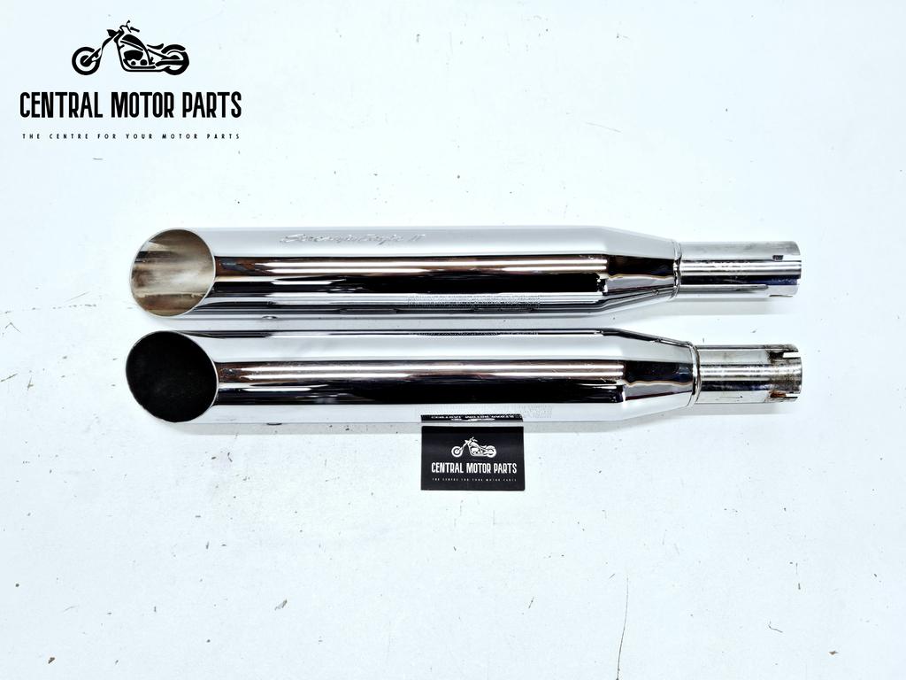 Chromen Dempers Screamin Eagel II Softail 2000-2006, Motoren, Onderdelen | Harley-Davidson, Gebruikt, Ophalen of Verzenden