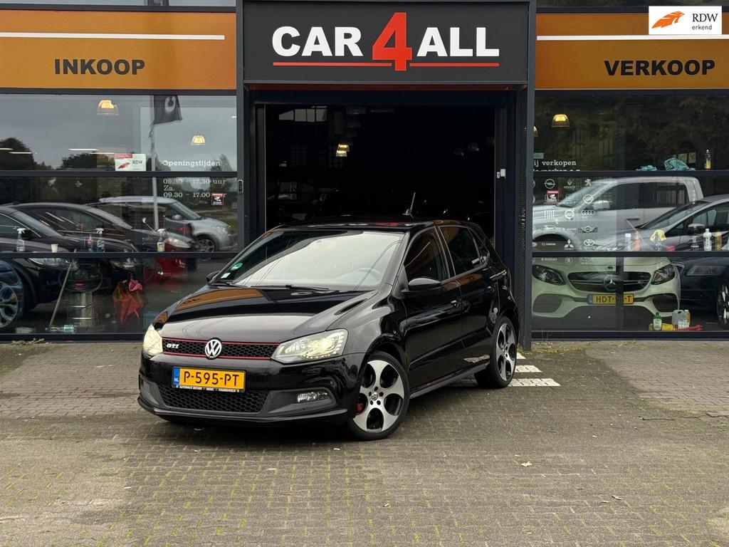 Volkswagen Polo 1.4 TSI GTI DSG/STLVRM/PDC/APK 10-3-2026/RIJ, Euro 5, Zwart, 4 cilinders, Zwart