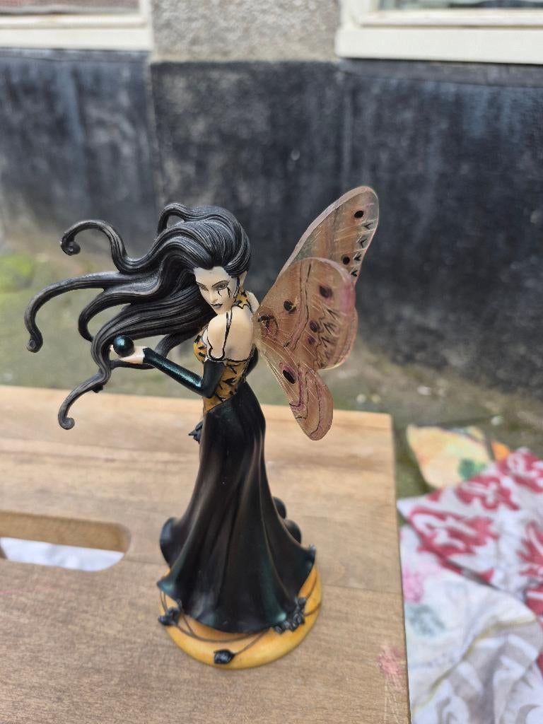 Elfen beeld Dragonsite elf Gothic Rose 19x10x8 cm, Antiek en Kunst, Ophalen, Minder dan 20 cm, Gemerkt, Zwart
