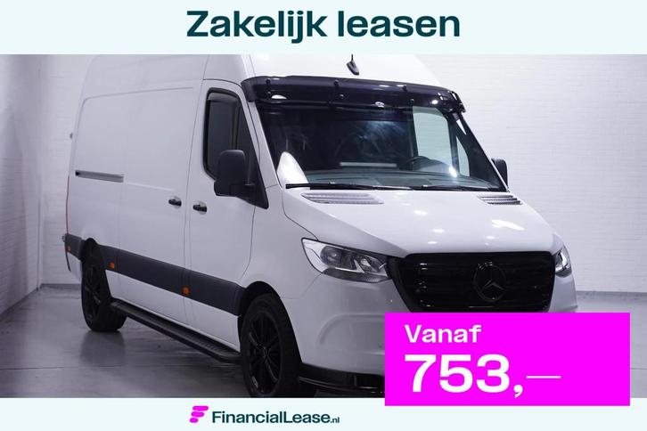 Mercedes-Benz Sprinter 319 CDI V6 190 pk Black&White Edition, Auto's, Bestelauto's, Bedrijf, Lease, Financial lease, ABS, Achteruitrijcamera