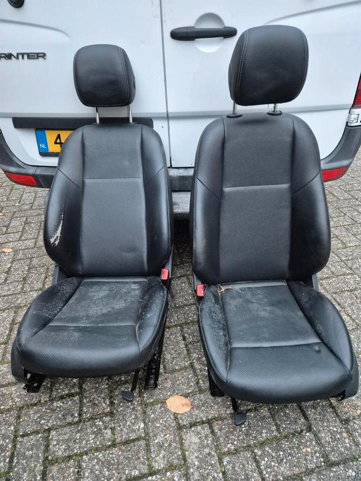 Mercedes C w205 zwart leren half electrisch interieur, Auto-onderdelen, Interieur en Bekleding, Ophalen