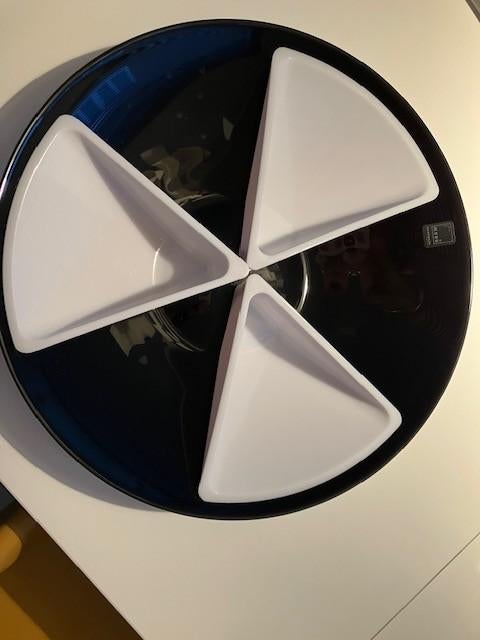 Menu serveerschaal, Huis en Inrichting, Ophalen of Verzenden, Overige stijlen, Glas, Schaal of Schalen