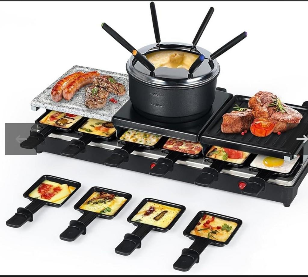 Grill & fondue set 12 personen., Ophalen, Nieuw, 8 personen of meer