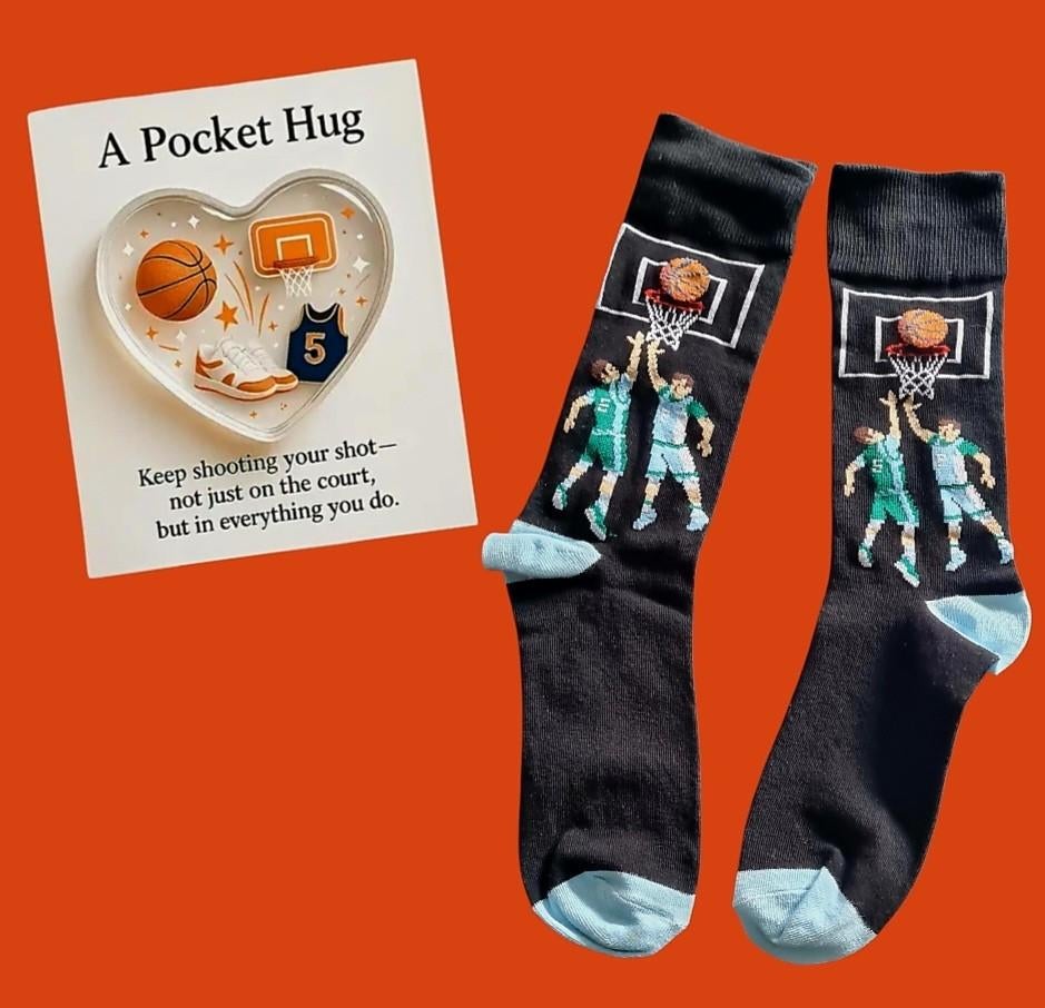 BASKETBAL SOKKEN + POCKET HUG BASKETBAL, Ophalen of Verzenden, Nieuw