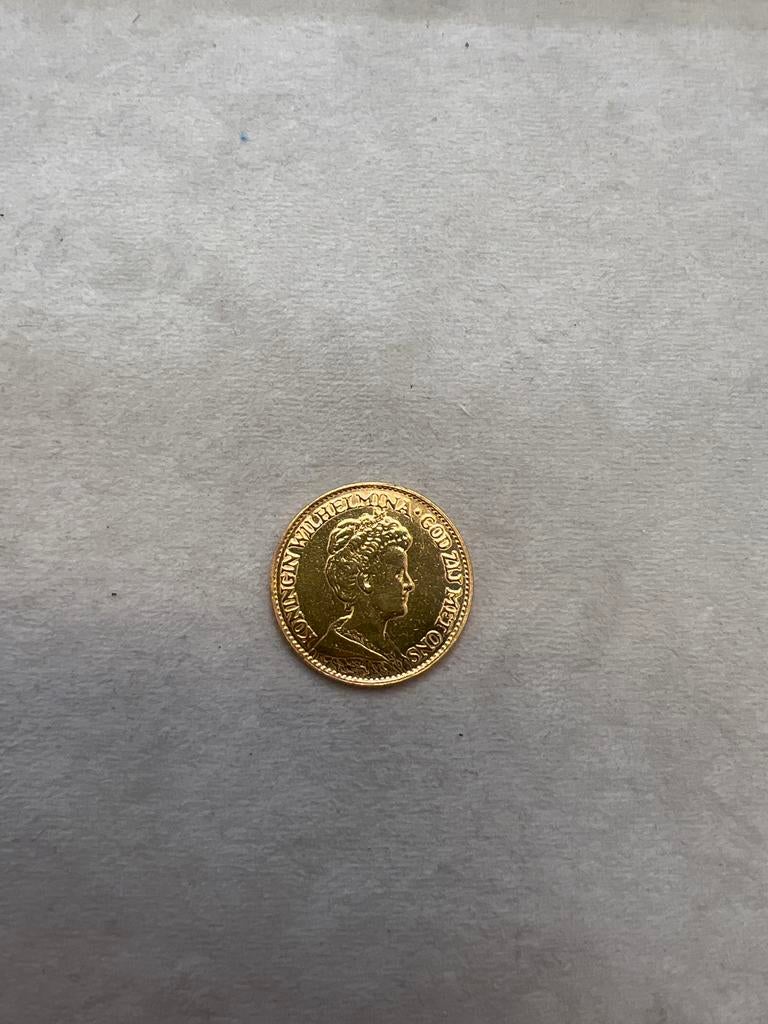 Gouden tientje 1917, Postzegels en Munten, Koningin Wilhelmina, Losse munt, 10 gulden, Goud