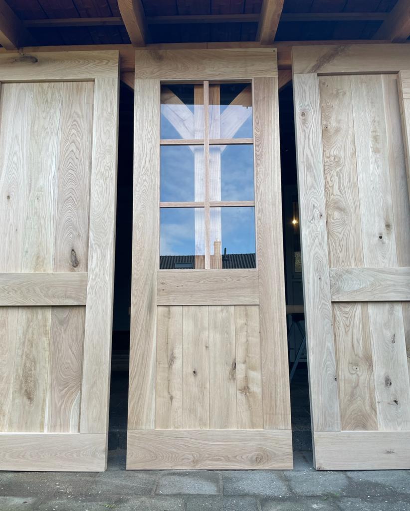 Massief eiken schuifdeur/loftdeur/binnen deur OP MAAT, Ophalen of Verzenden, Zo goed als nieuw