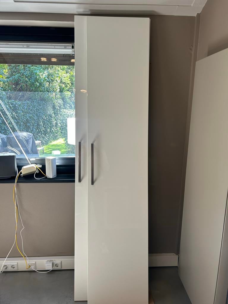 4x IKEA Pax kastdeur wit hoogglans 229x50 cm, Overige materialen, Minder dan 50 cm, Gebruikt, 200 cm of meer