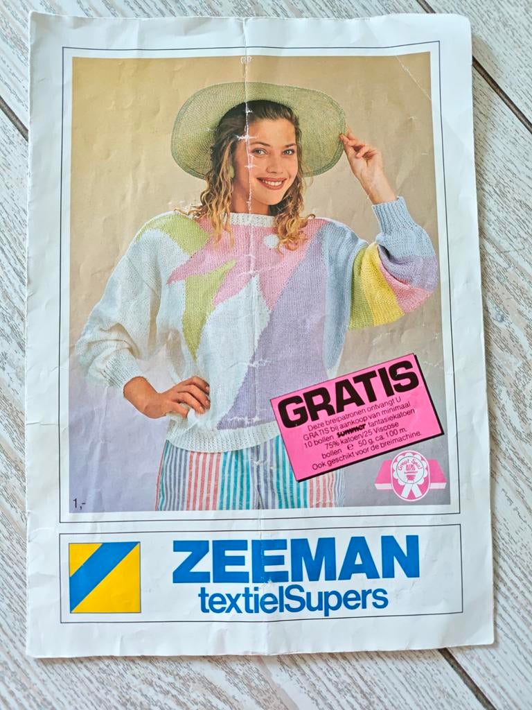 Retro Breiboekje Zomermode Dames Zeeman, Ophalen of Verzenden, Gebruikt, Breien, Patroon of Boek