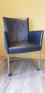 6 Auberginekleurige Bert Plantagie leren eetkamerstoelen, Huis en Inrichting, Stoelen, Ophalen