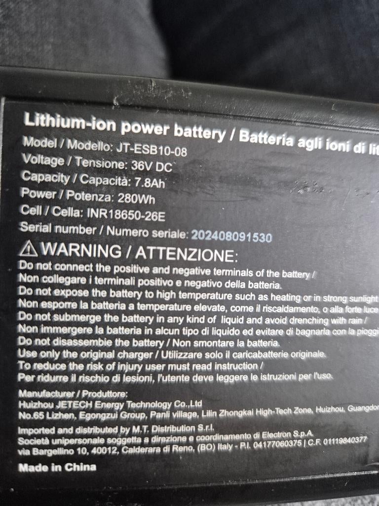 280Wh accu voor elektrische step, Ophalen, Zo goed als nieuw, Elektrische step (E-scooter), Pro 1 evo