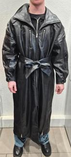 Khy Faux Leren Trenchcoat maat L, Kleding | Heren, Jassen | Zomer, Zwart, Overige maten, Ophalen of Verzenden, Zo goed als nieuw