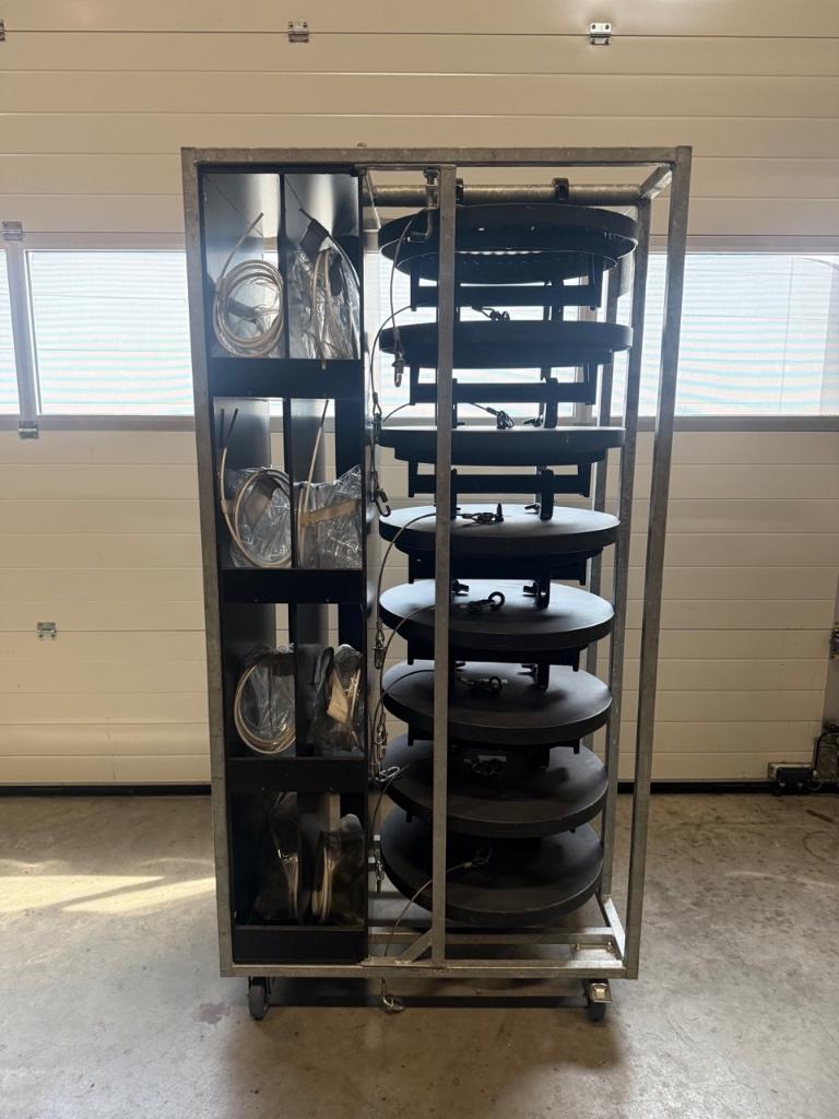 Showgear raincover 60 cm (28 stuks incl transport karren), Muziek en Instrumenten, Ophalen, Gebruikt, Licht