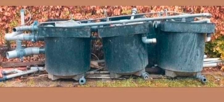 3x 440l filterbakken, Tuin en Terras, Vijver-toebehoren, Gebruikt, Vijverfilter, Ophalen