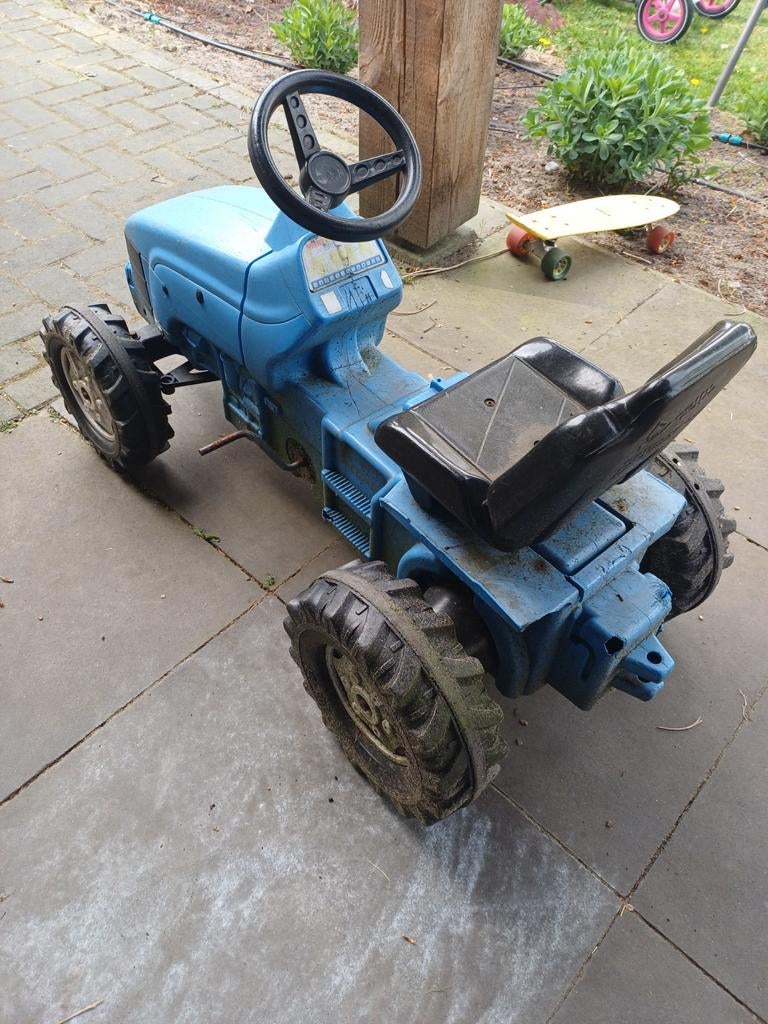 Trapauto Tractor - Blauw, Ophalen, Gebruikt, Trapvoertuig