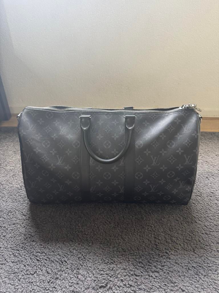 Louis vuitton keepall 45, Ophalen, 30 cm of meer, Zwart, Minder dan 35 cm