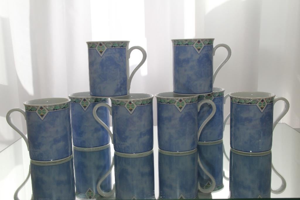 Zeven Arzberg Merison mokken, Ophalen, Zo goed als nieuw, Overige stijlen, Kop(pen) en/of Schotel(s)