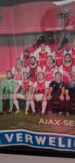 Gesigneerde Ajax poster seizoen 2017/2018, Ophalen of Verzenden, Gebruikt, Ajax, Poster, Plaatje of Sticker