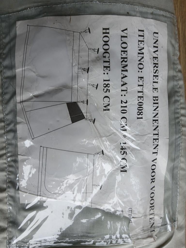 Hangcabine voortent, Ophalen, Gebruikt