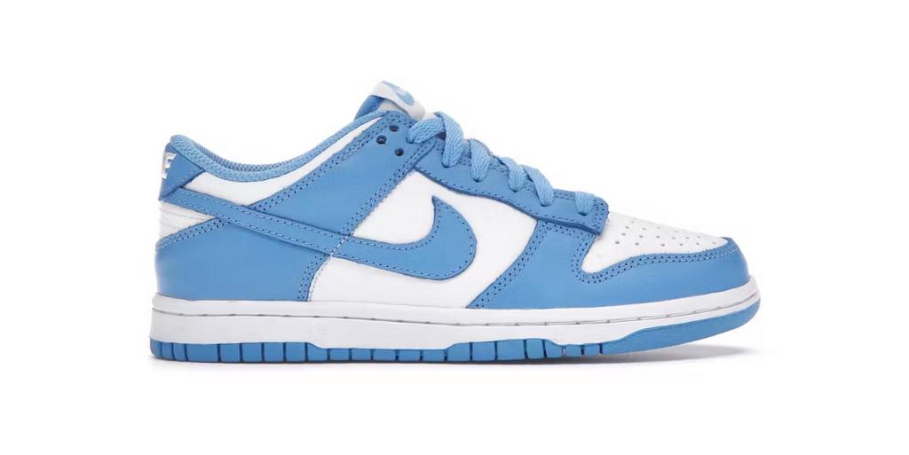 Nike Dunk Low University Blue GS maat 40, Ophalen of Verzenden, Zo goed als nieuw, Blauw