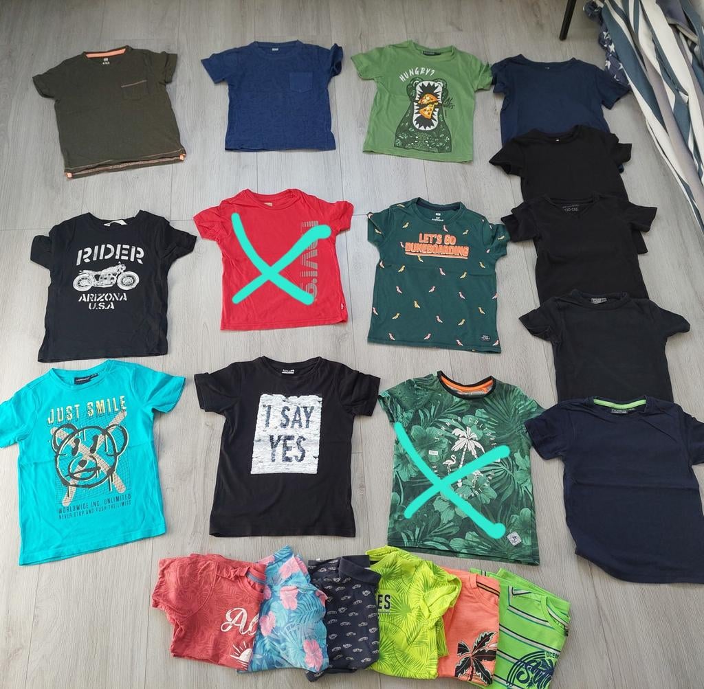 T-shirts maat 110 jongen shirts 110/116 t-shirt shirt, Kinderen en Baby's, Kinderkleding | Maat 110, Ophalen of Verzenden, Zo goed als nieuw