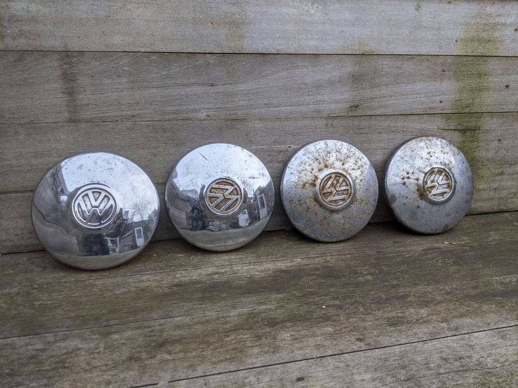 Kever wieldoppen chroom - daily driver, Auto diversen, Wieldoppen, Ophalen of Verzenden, Gebruikt