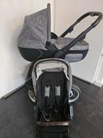 Mutsy Igo kinderwagen 2 in 1 grijs zwart + accessoires, Ophalen, Gebruikt, Verstelbare duwstang, Combiwagen