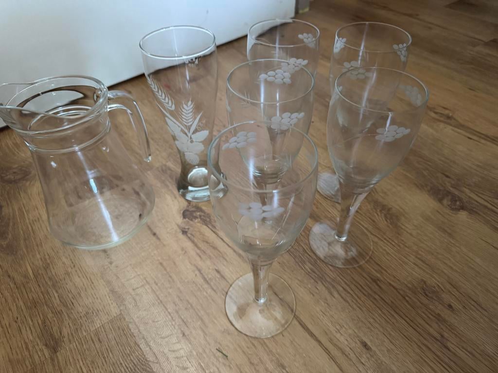 Vintage wijnglazen, Ophalen, Zo goed als nieuw, Overige typen