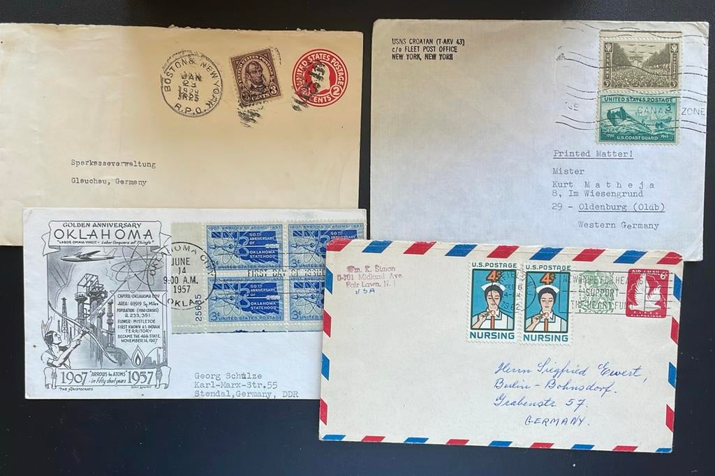 VS - aantal poststukken waarbij oude, Ophalen of Verzenden, Envelop