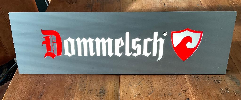 Dommelsch bierreclame lichtbak vintage bier reclame, Ophalen of Verzenden, Zo goed als nieuw, Lichtbak of (neon) lamp