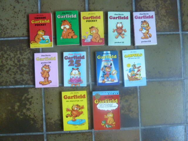 Jim Davis - GARFIELD strips - 11 stuks, Boeken, Strips | Comics, Zo goed als nieuw, Meerdere comics, Europa, Ophalen of Verzenden