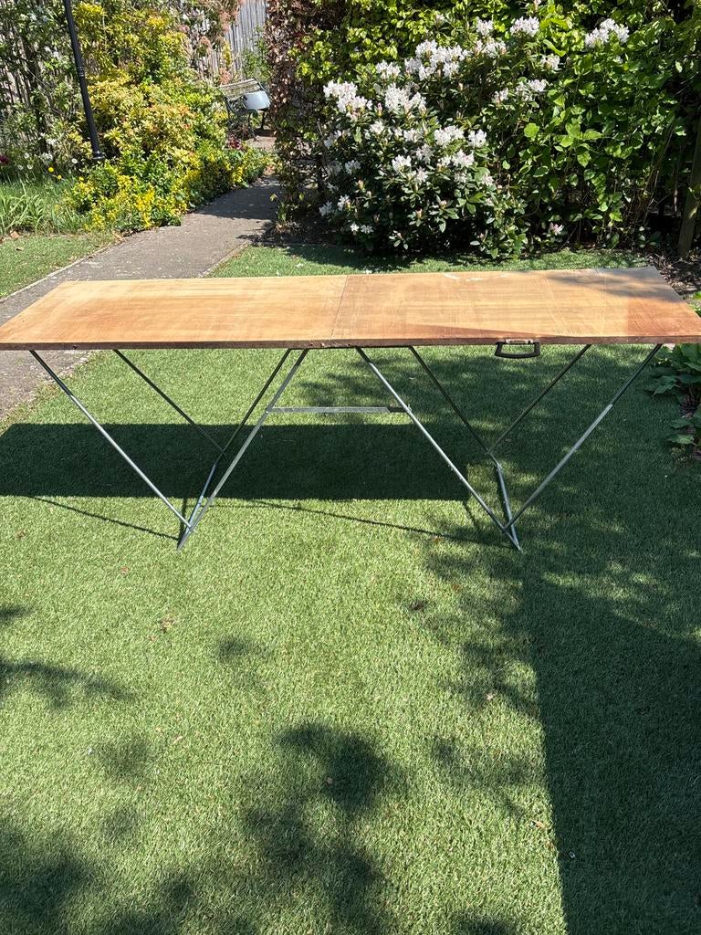 Kleine opvouwbare behangtafel 55x190 cm, Ophalen, Gebruikt, 50 tot 100 cm, 150 tot 200 cm