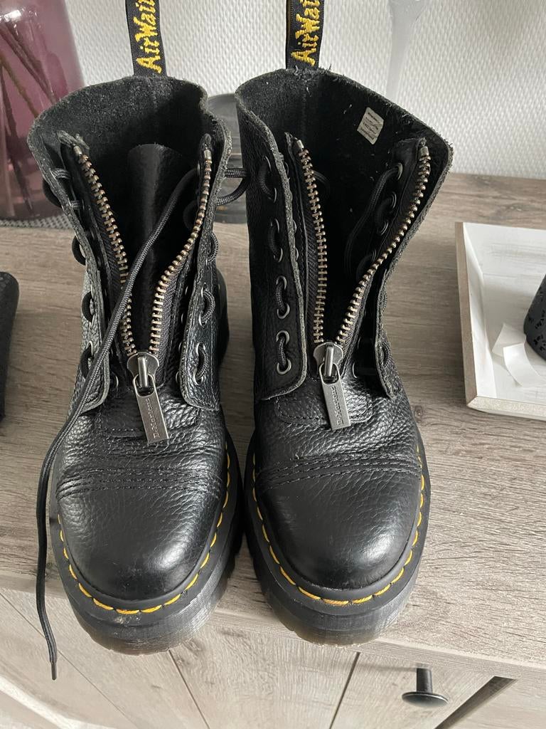 Dr. Martens Sinclair Platform Laarzen - Maat 39, Ophalen of Verzenden, Zo goed als nieuw, Zwart, Lage of Enkellaarzen