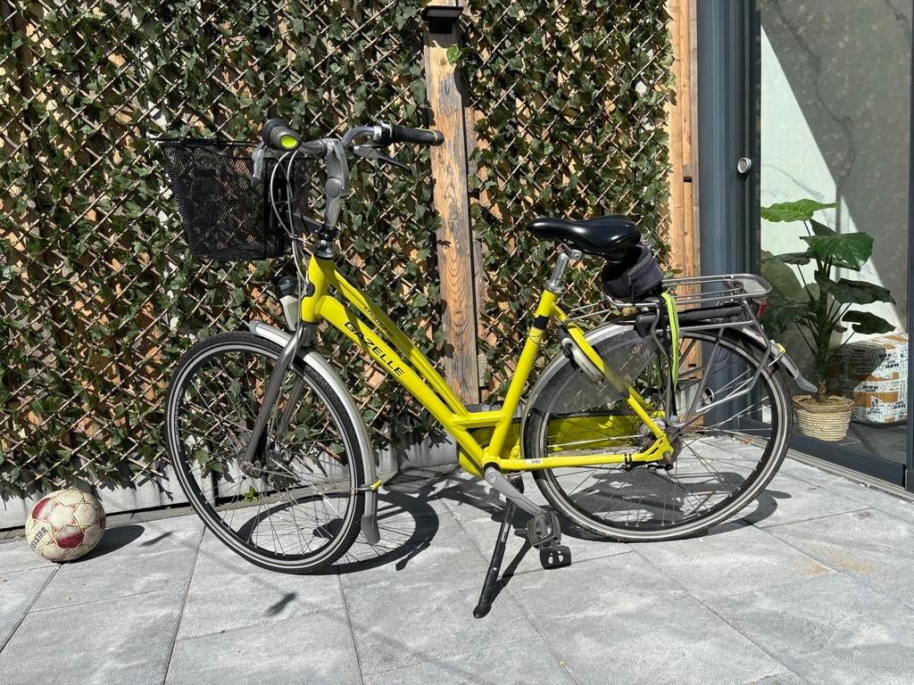 Gazelle damesfiets, geel, Ophalen of Verzenden, Gebruikt, Gazelle, Versnellingen