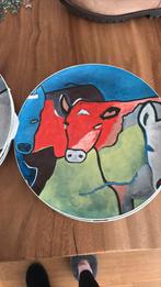 Borden taste of art   31cm 6 stuks koeien, Ophalen of Verzenden, Zo goed als nieuw, Bord(en), Overige stijlen