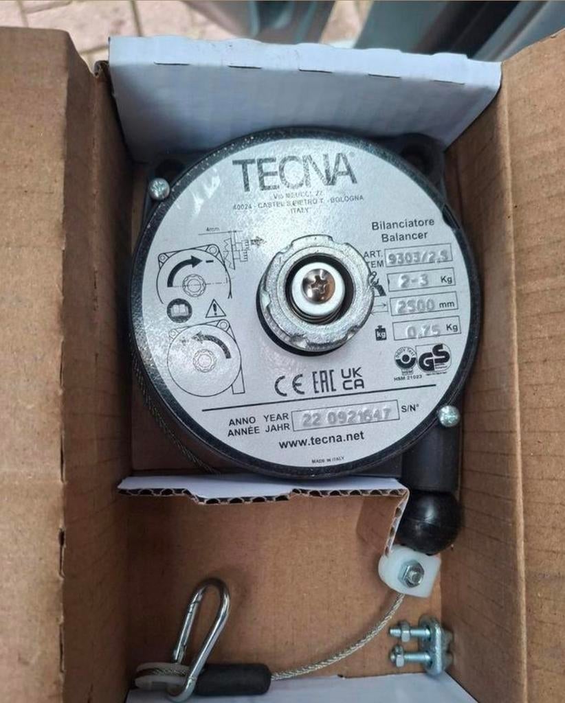 Tecna veerbalancer 2-3 kg, Ophalen of Verzenden, Nieuw