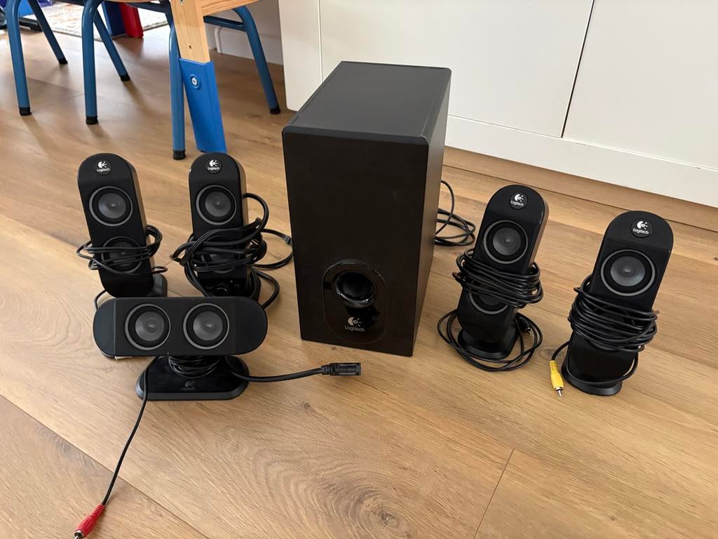 Logitech Dolby speakerset, Ophalen, Gebruikt, Audiokanaal 5.1