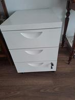 Kastje van metaal op wielen en kan op slot, Ophalen, Minder dan 50 cm, 3 of 4 laden, Minder dan 100 cm