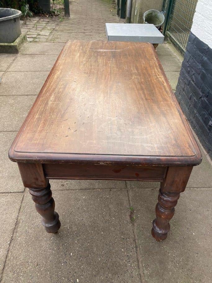 2x houten antieke/ brocante salontafel, Ophalen