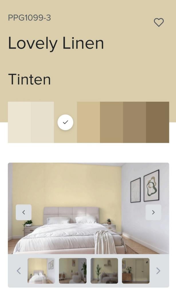 Muurverf kleur Lovely linen (2x 10 liter), Ophalen, Nieuw, Eenpersoons, Stof