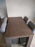 Eettafel met 4 stoelen, Ophalen of Verzenden, Gebruikt, 4 tot 6 stoelen