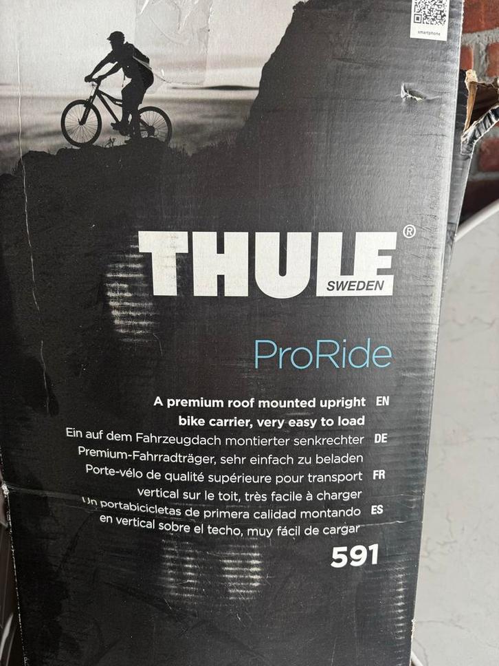 Thule ProRide 591 Dakdrager Fietsendrager, Auto diversen, Dakdragers, Nieuw, Ophalen