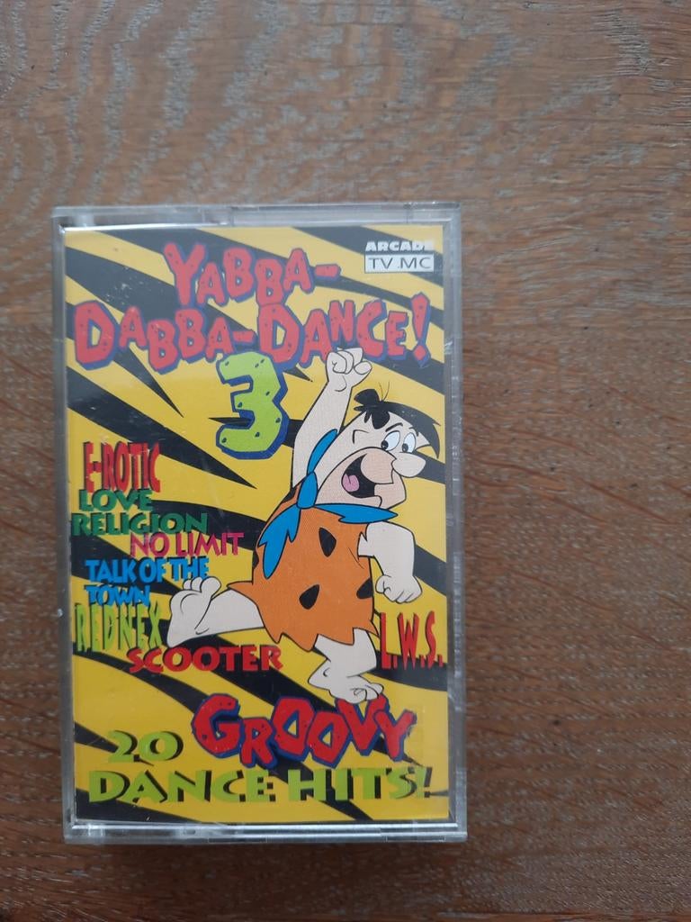 YABBA DABBA DANCE Deel 3! Leuke Muziek Cassette Goede staat!, Gebruikt, Verzenden, 1 bandje, Origineel