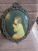 Mooie afbeelding/schilderij van biddend meisje., Antiek en Kunst, Ophalen