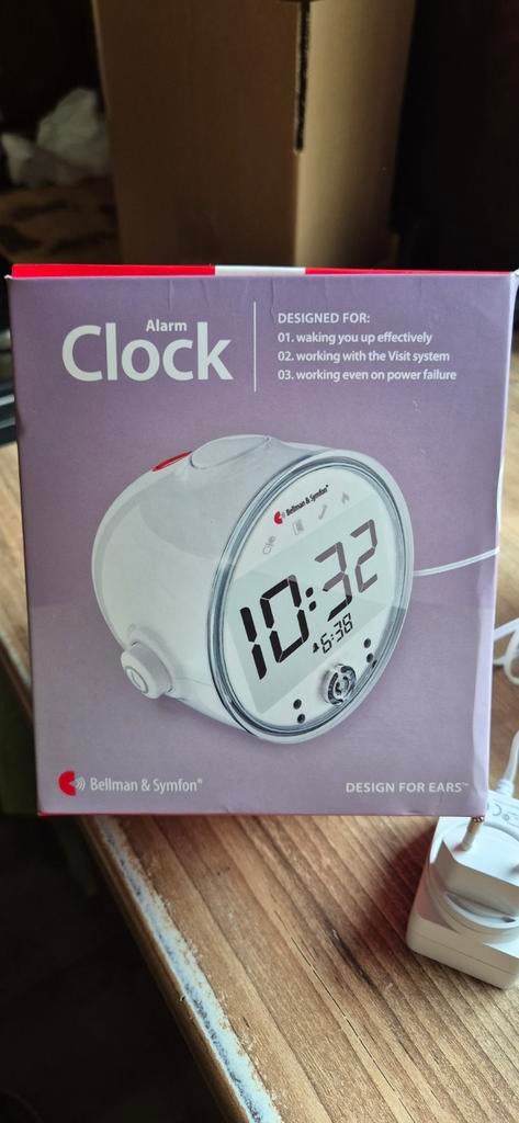 Bellman & Symfon wekker en klok voor slechthorenden, Ophalen of Verzenden