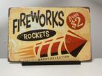 FIREWORKS metalen reclamebord (Old Look), Www.pand50.nl, Reclamebord, Nieuw, Ophalen of Verzenden
